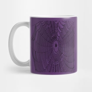 Artistic Halloween Spider Web Cobweb Doodle In Black Mug